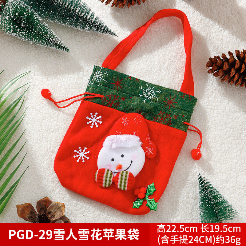 Christmas gift apple bag tote bag adult children children Christmas gift decoration high-end gift bag