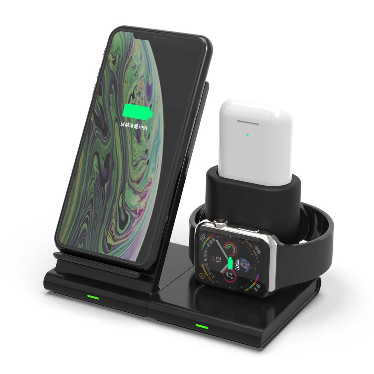 Amazon exclusively for mobile phones, watches, headphones, 3-in-1 base wireless chargers, QC fast charging desktop stands