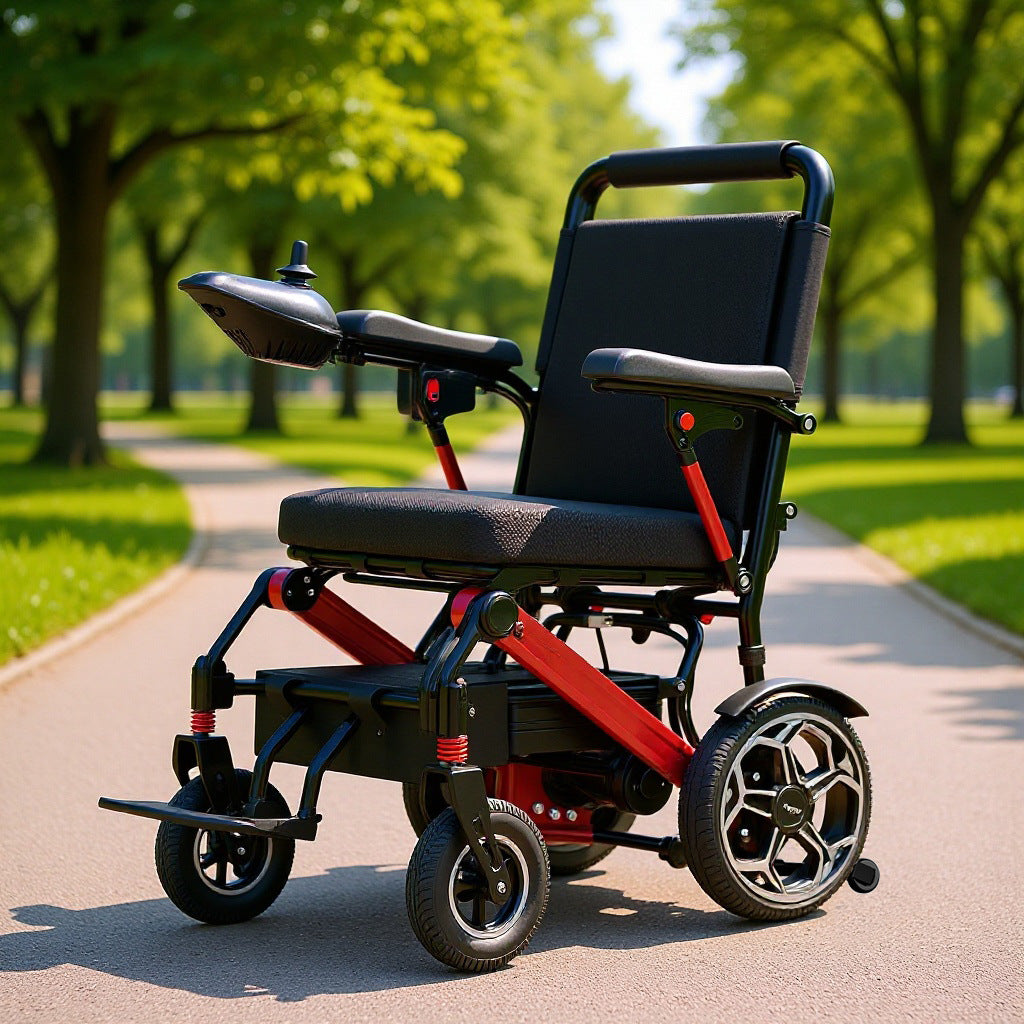 Yingkang electric wheelchair fully automatic intelligent lightweight folding multi-functional small four-wheeled scooter portable