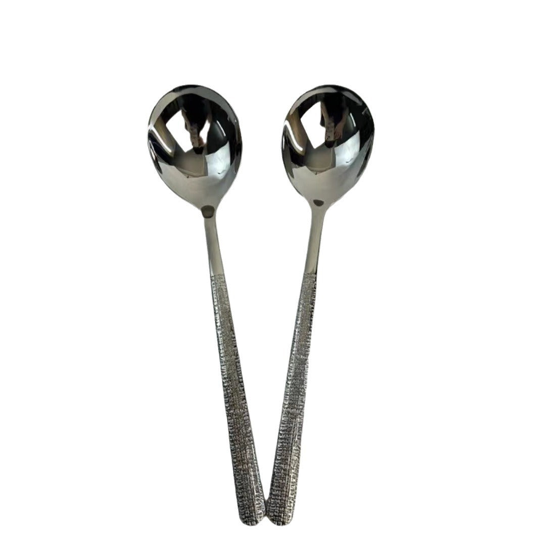 Mino Family Cross-border Export 304 Stainless Steel Spoon Japanese Thickened Long Handle Main Meal Spoon Food Grade Rice Spoon Drinking Soup Spoon