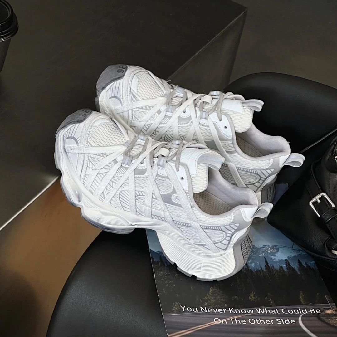 2025 spring/summer new strappy platform daddy shoes men's and women's shoes are super good-looking, mesh sneakers are trendy, versatile and breathable