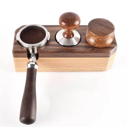 Coffee solid wood pedestal