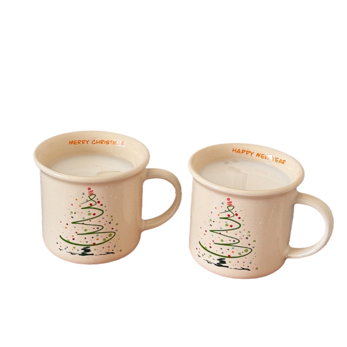 2024 New Christmas Mug Cute Coffee Mug Christmas Tree Ceramic Water Cup Christmas Gift Mug Couple Mug