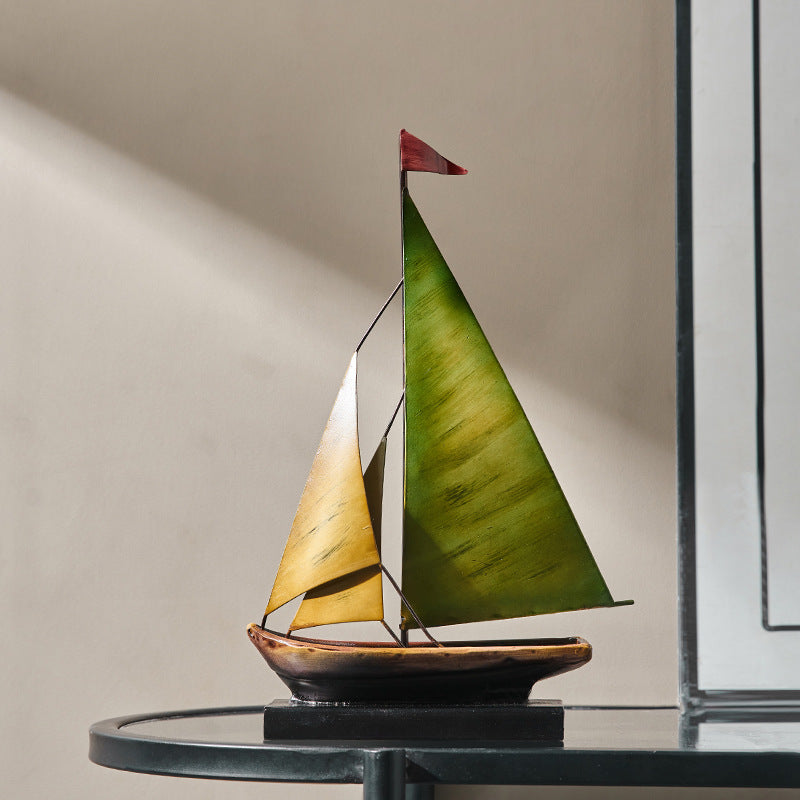 Creative sailing, sailboat model ornaments, living room, TV cabinet, wine cabinet, office desktop, light luxury decoration, cross-border