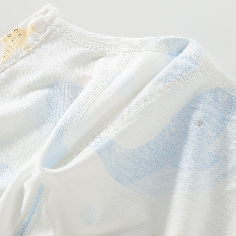 Baby clothes class A cotton summer baby onesies, baby thin pajamas, Anyang baby and children's clothes, one piece of delivery