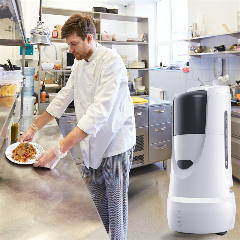 Hotel intelligent delivery welcome two-in-one delivery intelligent robot Hotel food delivery water delivery robot