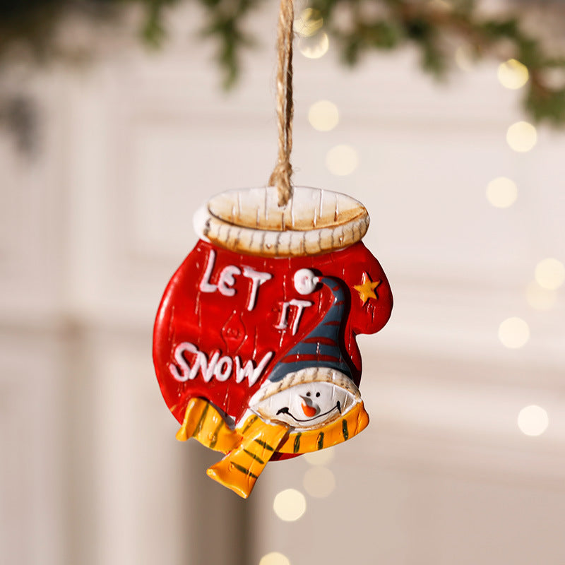 Cross-border Christmas ornaments, small pendants, Santa Claus, Christmas tree decoration pendants, small pendants, resin ornaments, gifts