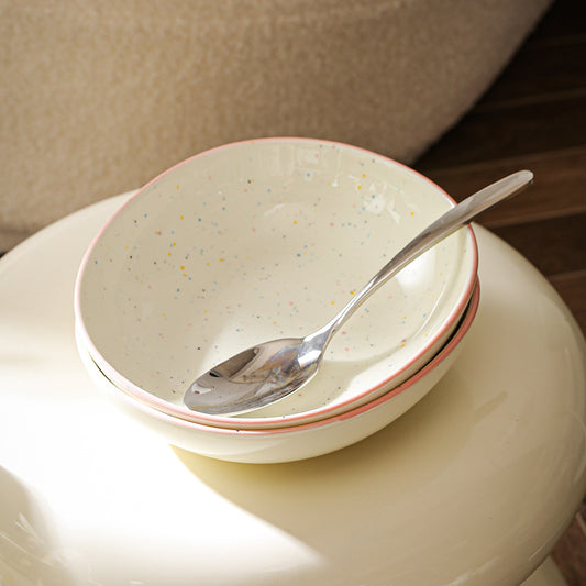 ins style simple creative ceramic dish plate color sesame glaze open soup plate home oval rice plate underglaze color