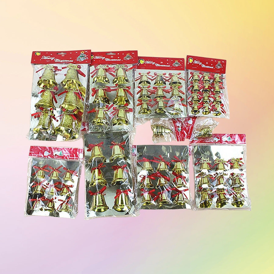 2025 Christmas Decorations English Brand Gold Bell Pendant Christmas Tree Decoration Accessories Small Gift