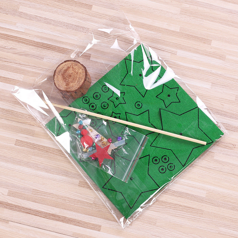 Factory Wholesale Direct Christmas Supplies DIY Tabletop Ornaments Hotel Window Decoration Three-Dimensional Felt Christmas Tree