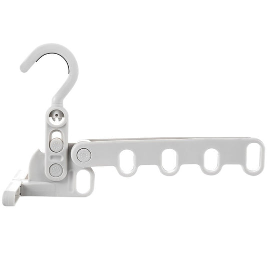 Folding drying rack thickened indoor multifunctional wall hung travel plastic hanger wholesale business trip portable five-hole hanger