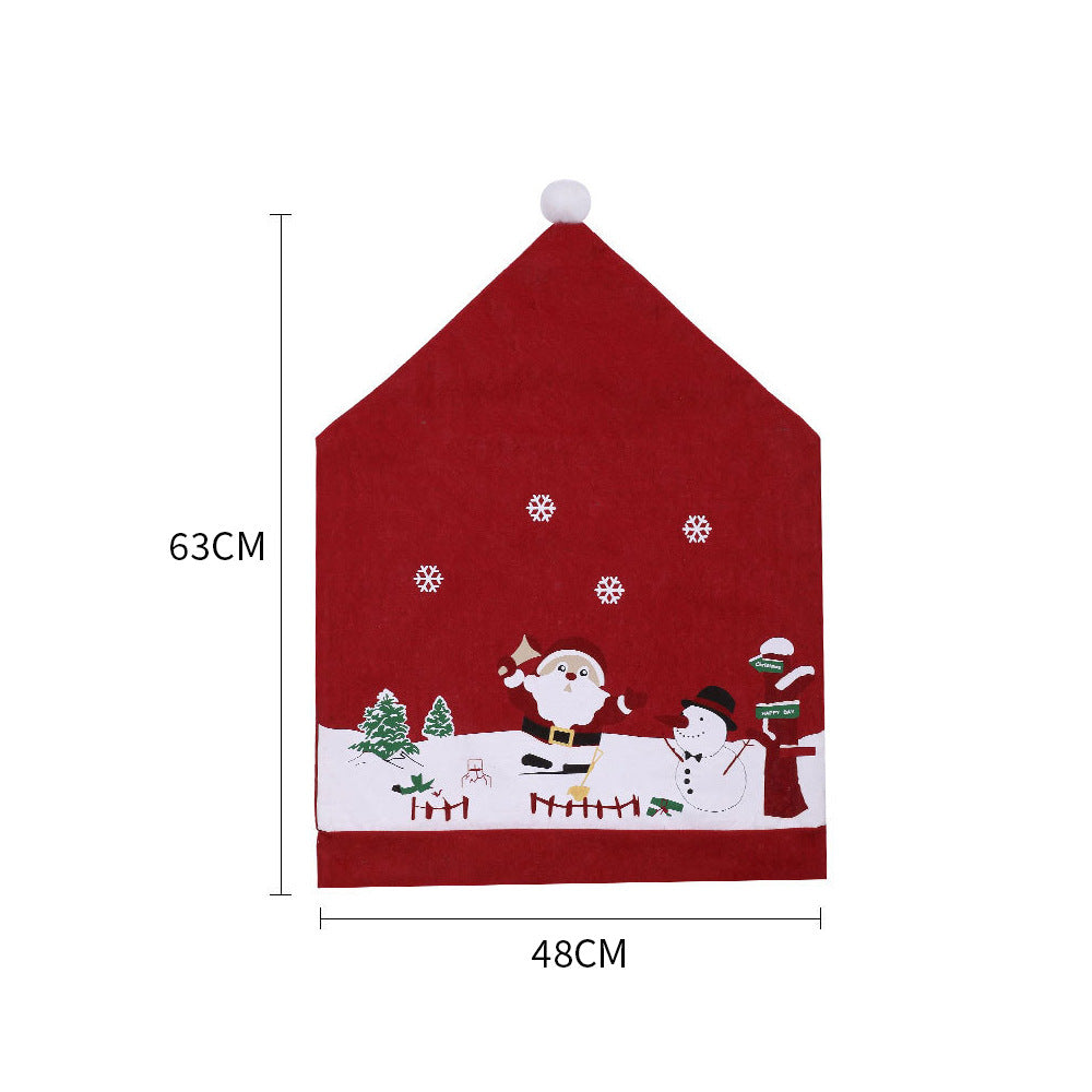 Christmas Decoration Chair Cover, Cross-border Europe and America Christmas Decorations, Christmas Chair Cover, Christmas Table Decoration Gifts