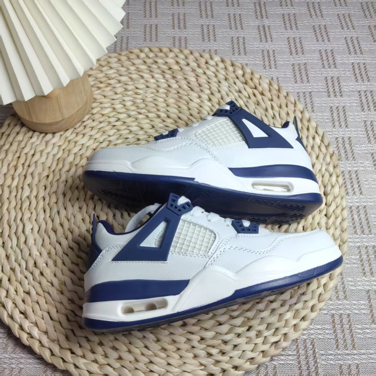 Chic Hong Kong style air cushion basketball sports shoes for men and women couple models lightweight student casual shoes