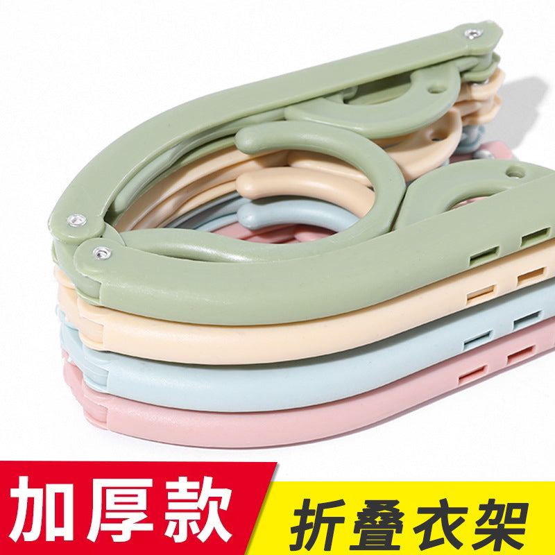 Travel folding hangers travel portable hangers for business trips folding clothes hangers multifunctional with jacket braces wholesale