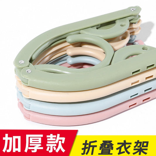 Travel folding hangers travel portable hangers for business trips folding clothes hangers multifunctional with jacket braces wholesale