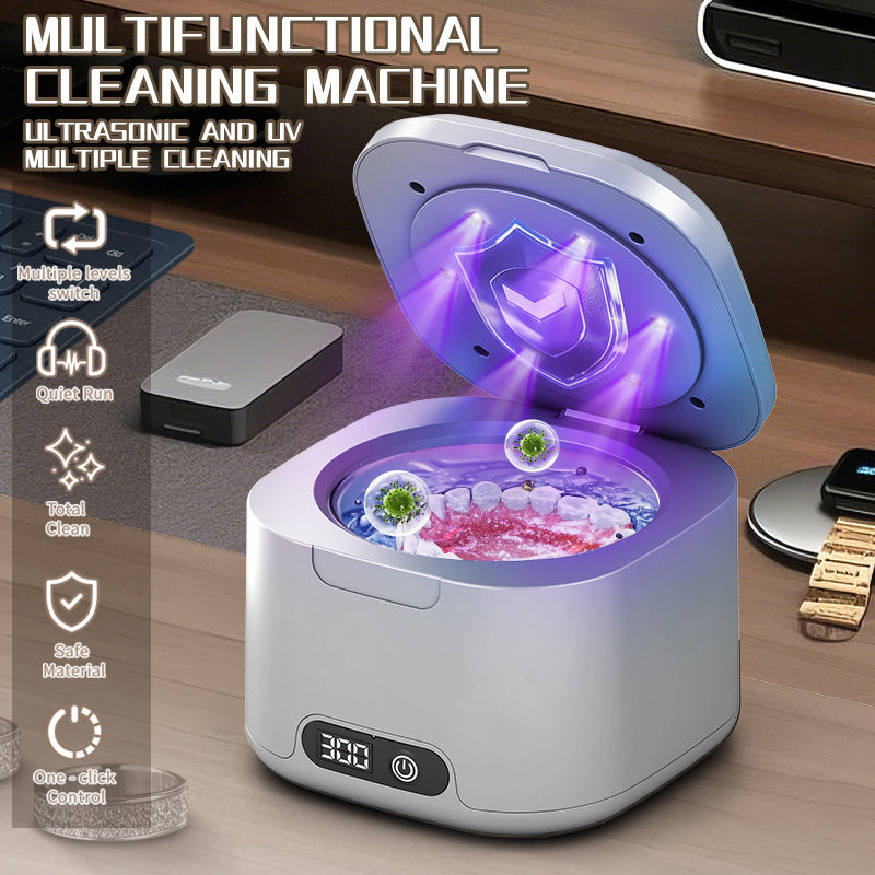 Amazon Ultrasonic Denture Cleaning Machine UV Disinfection Ultrasonic Cleaner Home Denture Cleaner