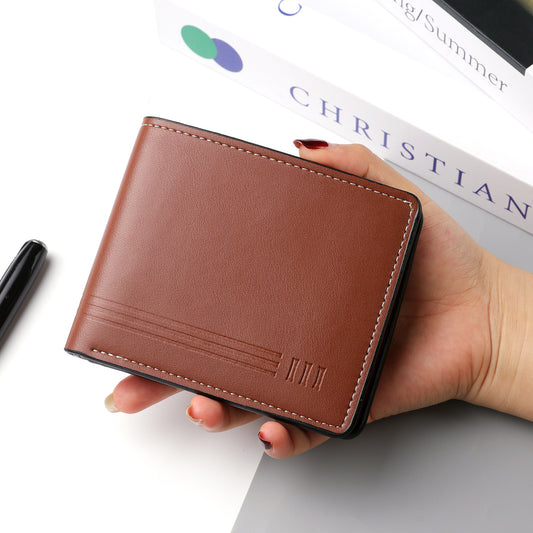2025 cross-border new coin bag short multi-card men's wallet European and American business wallet simple men's wholesale