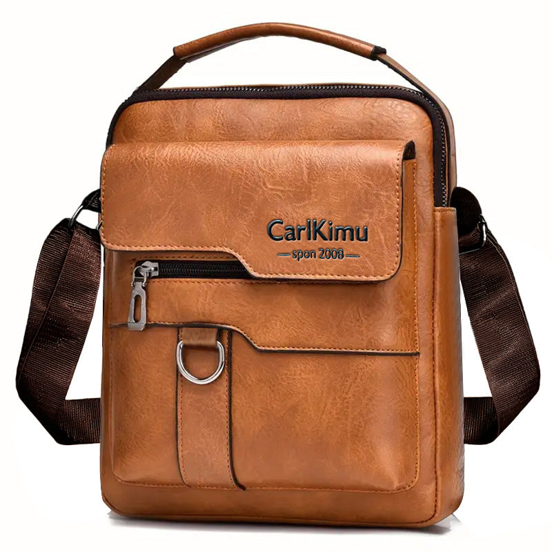 Shoulder bag men's high-end large-capacity men's bag business briefcase crossbody bag men's trendy backpack handbag