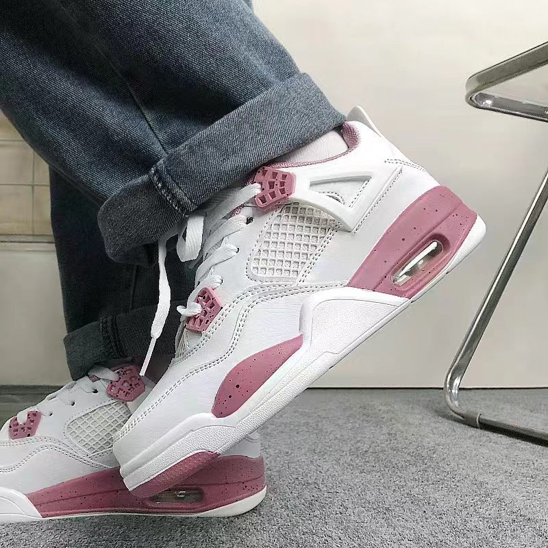 Chic Hong Kong style air cushion basketball sports shoes for men and women couple models lightweight student casual shoes