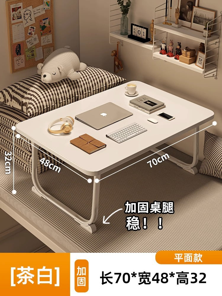 Foldable bed, desk, computer desk, dormitory artifact, student study desk, sitting floor, small table, new small table