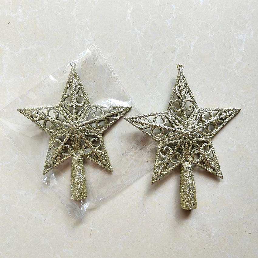 Festive Supplies Christmas Top Star Creative Christmas Gift Sprinkling Pink Star Christmas Tree Ornament Pendant Pentagram