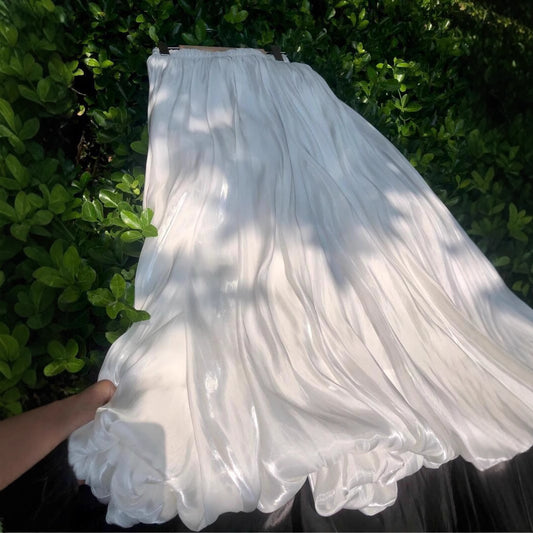 Burst spark bud skirt, jellyfish skirt, mercerized skirt, romantic skirt