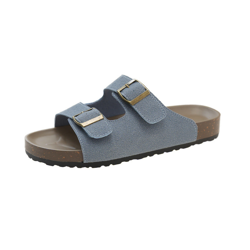 Size 35-43 Plus Women's Shoes, Birkenstocks, Sandals, Women's Summer Wear, Versatile, Slip-on, Flip-Flocs, Soft Soled Beach Shoes