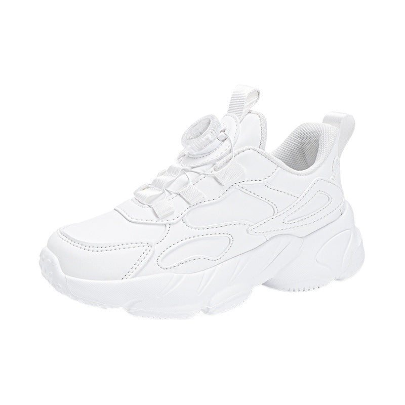 White primary and secondary school students single mesh sneakers mesh small white shoes boys children girls white shoes summer spring and autumn shoes