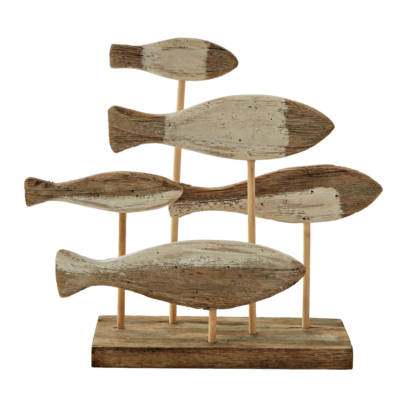 Ocean-style hand-carved 3D fish ornament, Mediterranean desktop display, model home, soft furnished TV cabinet stand