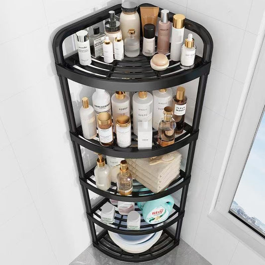 Bathroom storage rack, toilet, bathroom, punch-free storage rack, bathroom floor-standing triangle storage rack