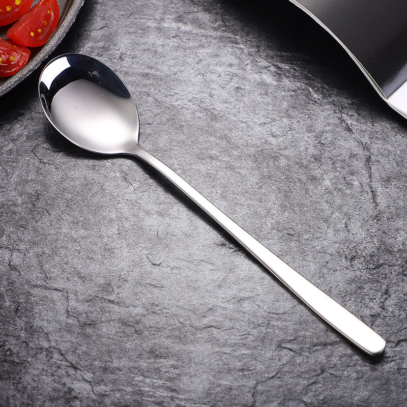 304 stainless steel Korean style long-handled spoon fork