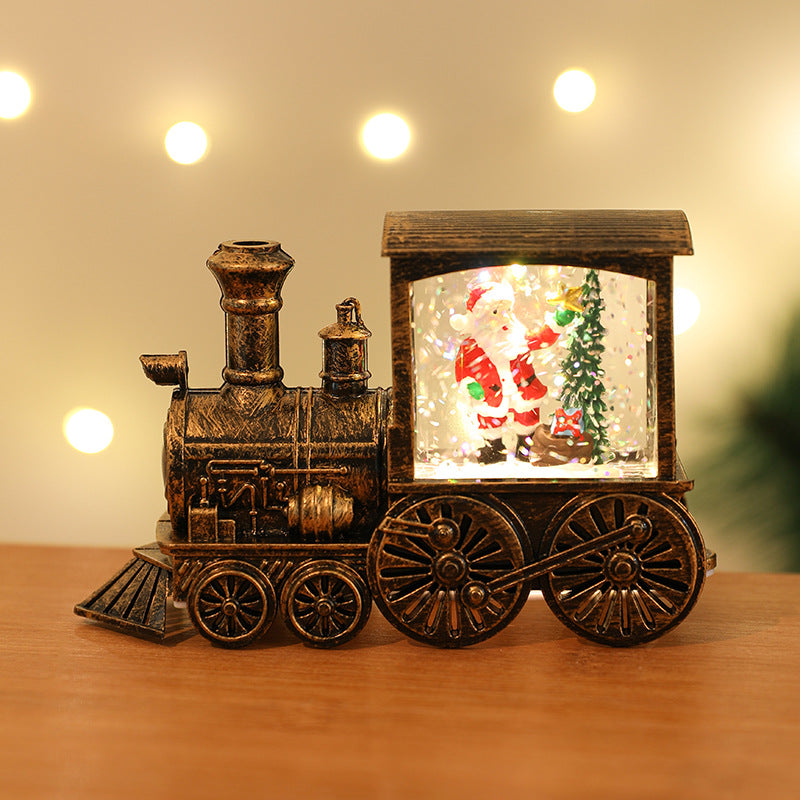 Cross-border new Christmas party gifts, Christmas gifts, souvenirs, water filling, small train, Thomas train, car