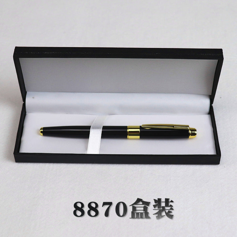 Hard pen calligraphy pen boxed multi-color metal pen body business gift Ming student training class with pen gift