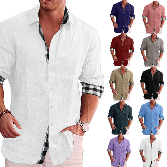 Hawaiian 3D printed shirt Amazon Independence popular lapel beach short-sleeved shirt