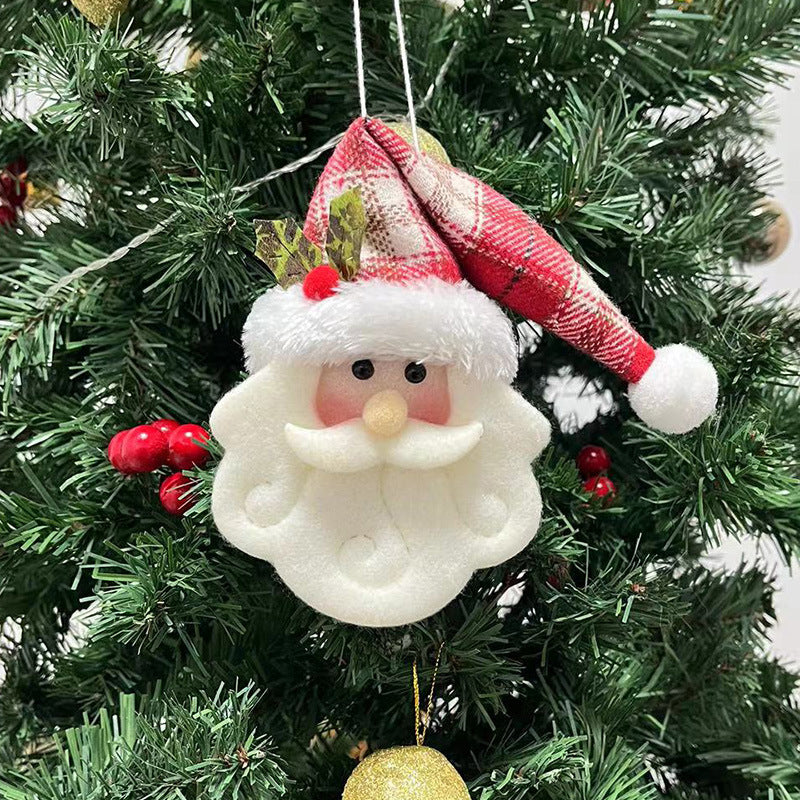 Cross-border Christmas decoration fabric knitted doll old man pendant pendant Christmas tree decoration pendant scene layout