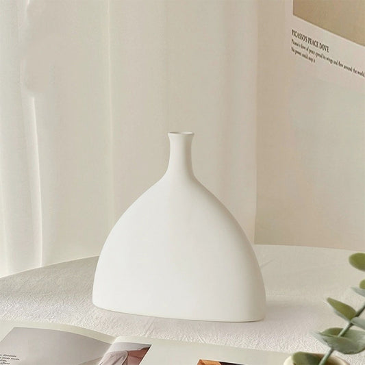 ins Nordic plastic fan-shaped vase melamine material flower arrangement supplies living room decoration table decoration photography props