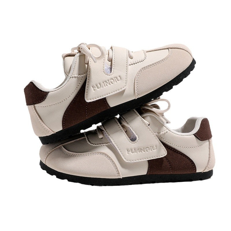 Global Flat Moral Training Shoes Women's 2025 Popular Spring and Autumn Velcro Shoes Versatile Sneakers KMXFX8093