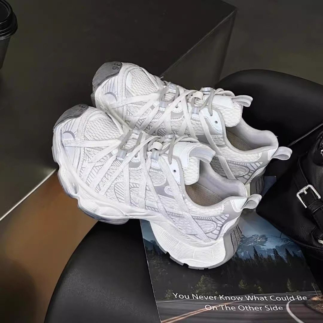 2025 spring/summer new strappy platform daddy shoes men's and women's shoes are super good-looking, mesh sneakers are trendy, versatile and breathable