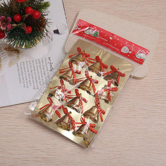 2025 Christmas Decorations English Brand Gold Bell Pendant Christmas Tree Decoration Accessories Small Gift