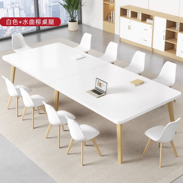 Conference table, simple long table, large work table, small meeting r ...
