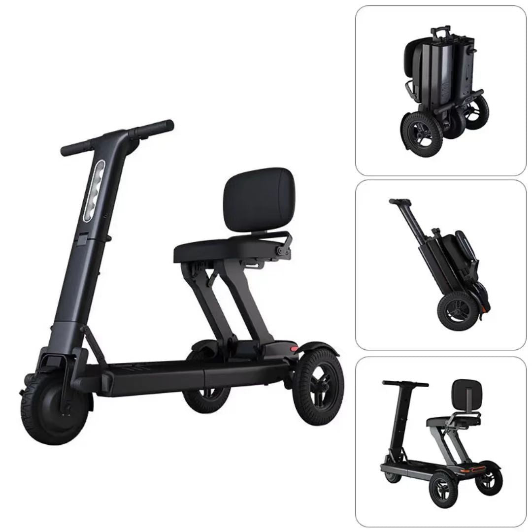 Aluminum alloy intelligent electric scooter folding three-wheeled electric electric vehicle disabled battery car intelligent lithium electric car
