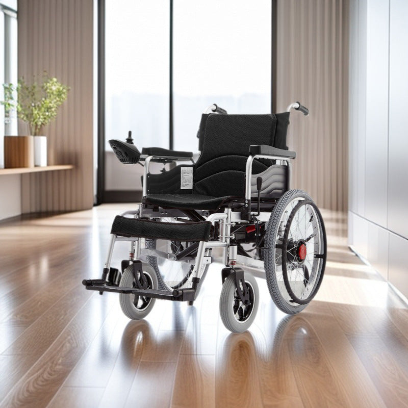 Electric wheelchair disabled elderly special foldable intelligent automatic elderly four-wheeled mobility wheelchair