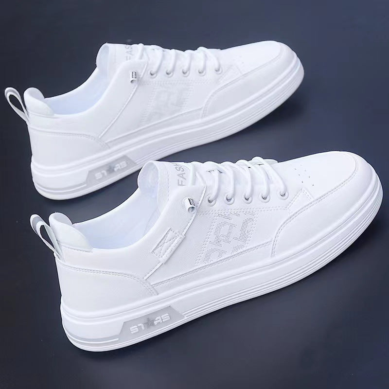 Men's shoes 2025 new spring breathable little white shoes Korean version of the trend and versatile one-foot slip-on athleisure soft-soled trendy shoes