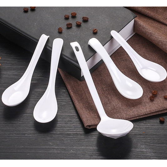 A5 melamine spoon melamine white plastic commercial soup spoon spoon spoon long handle ramen turtle shell spoon small spoon wholesale