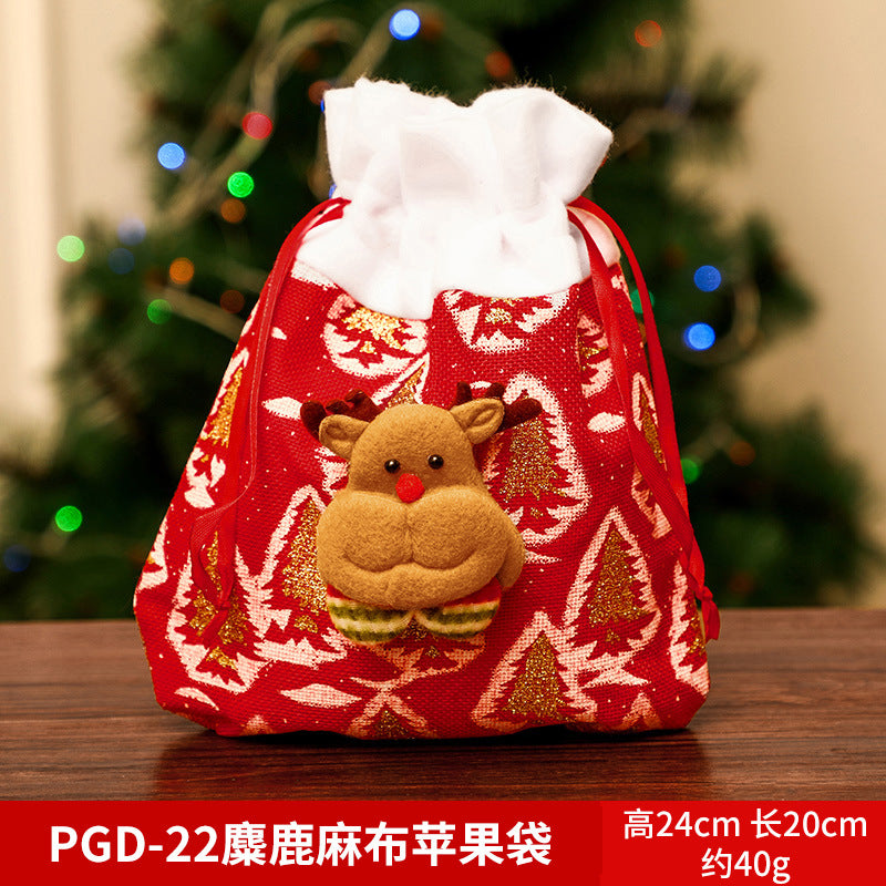 Christmas gift apple bag tote bag adult children children Christmas gift decoration high-end gift bag