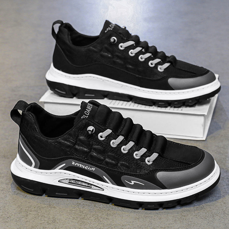 Summer men's shoes, cloth shoes, leather shoes, board shoes, construction site, non-slip, men's sports, driving, work, breathable, labor protection, casual shoes