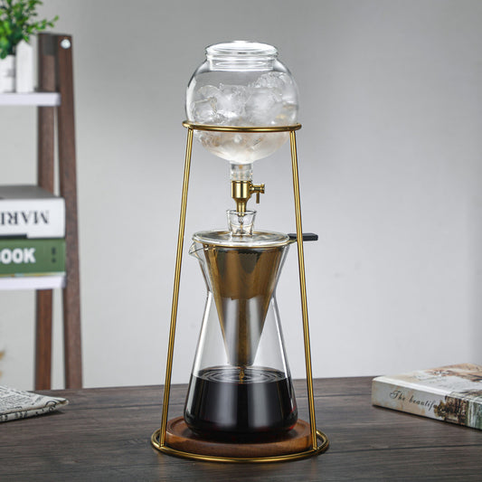 Factory Wholesale Glass Cold Brew Coffee Maker Glass Coffee Maker Set Ice Drop Coffee Maker Hand Brew Coffee Maker
