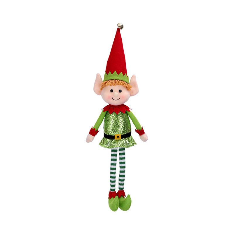 Band-to-Aid Cross-border Hot Selling Christmas Gifts 65CM Long-legged Elf Window Decoration Christmas Home Decorations