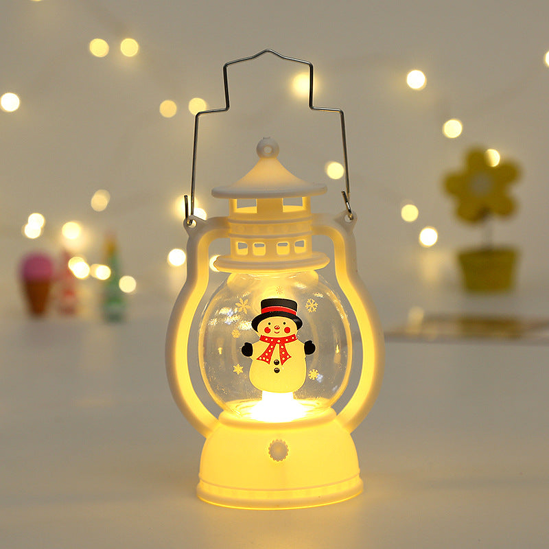 Christmas pony lantern portable atmosphere small oil lamp kindergarten children's Christmas gift creative decoration ornament wholesale