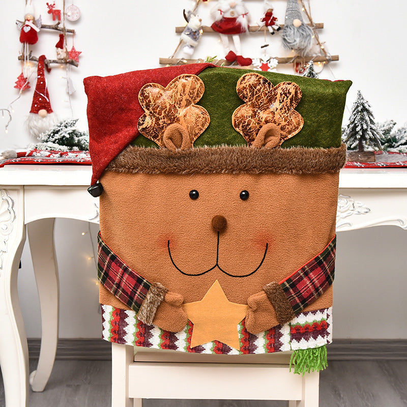 New Christmas decoration chair covers, stool covers, new dolls, chair covers, European and American decorative ornaments, home furnishings
